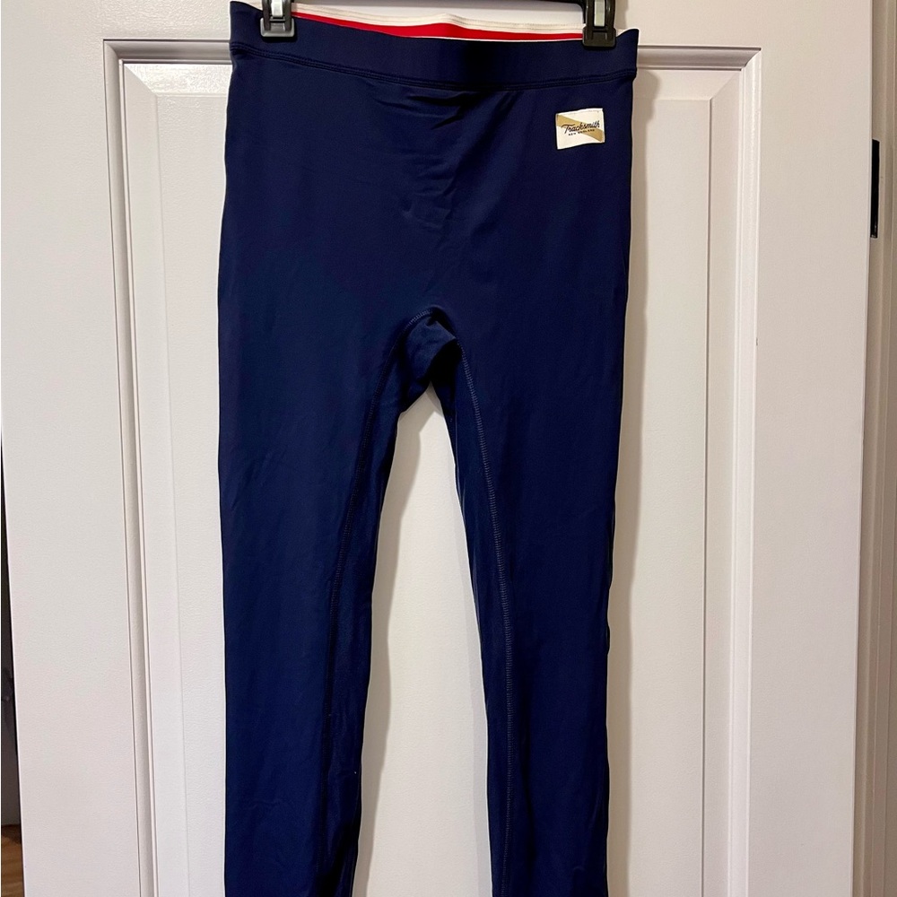 Tracksmith Turnover Tights, Women’s size Large (Navy Blue)